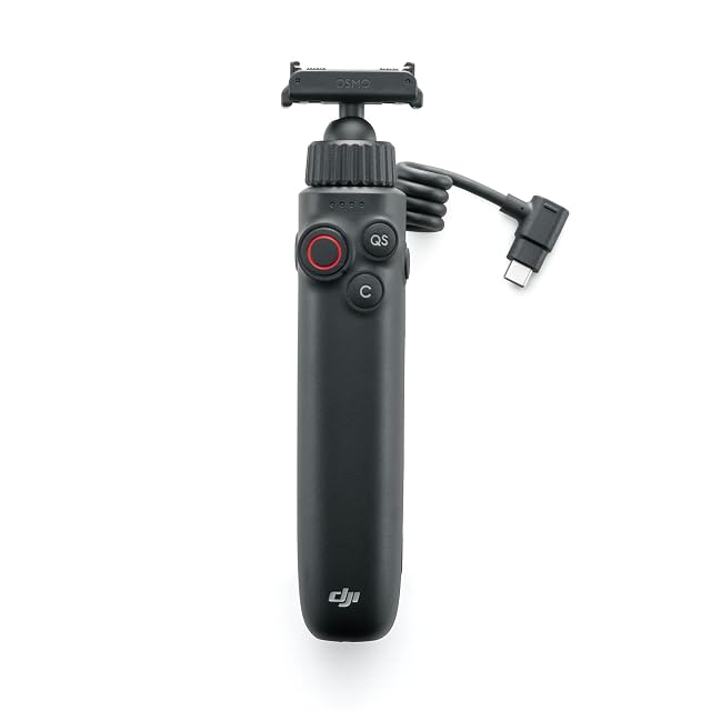 DJI Osmo Action dual-direction battery grip with its charging port cover