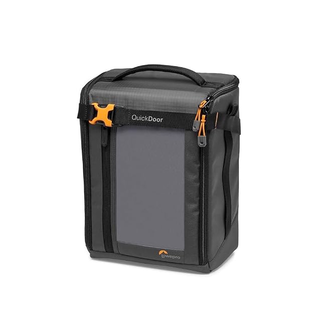 Lowepro GearUp Creator Box Large II open showing its dividers and lenses