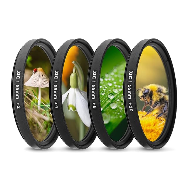 JJC close-up filter set of four in 55 mm with its soft pouch