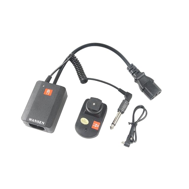 Andoer WanSen AC-04 flash trigger set with transmitter, receiver and sync cable