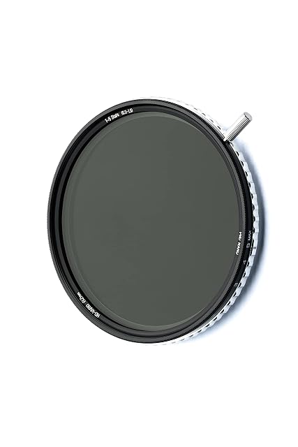 NiSi True Color variable ND filter with its knurled ring and click-stop markings