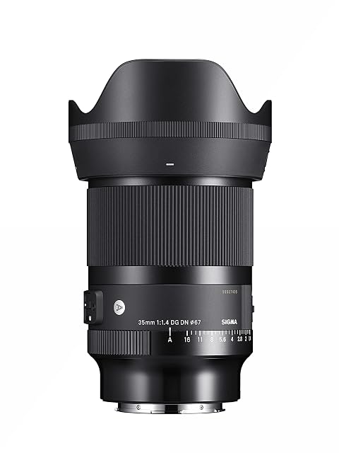 Sigma 35mm F1.4 DG DN Art prime in black, a substantial barrel with an aperture ring