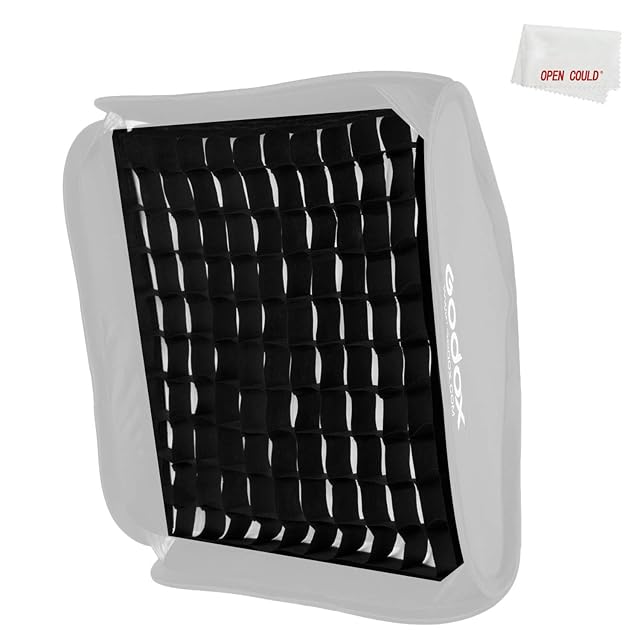 AMBITFUL black honeycomb grid laid flat, sized for a 60 by 60 cm softbox
