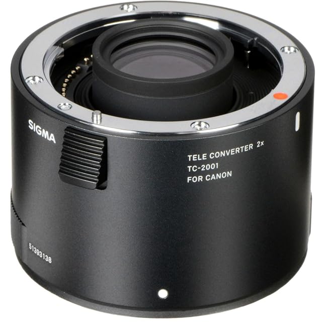Sigma TC-2001 2× teleconverter with its Canon EF mount